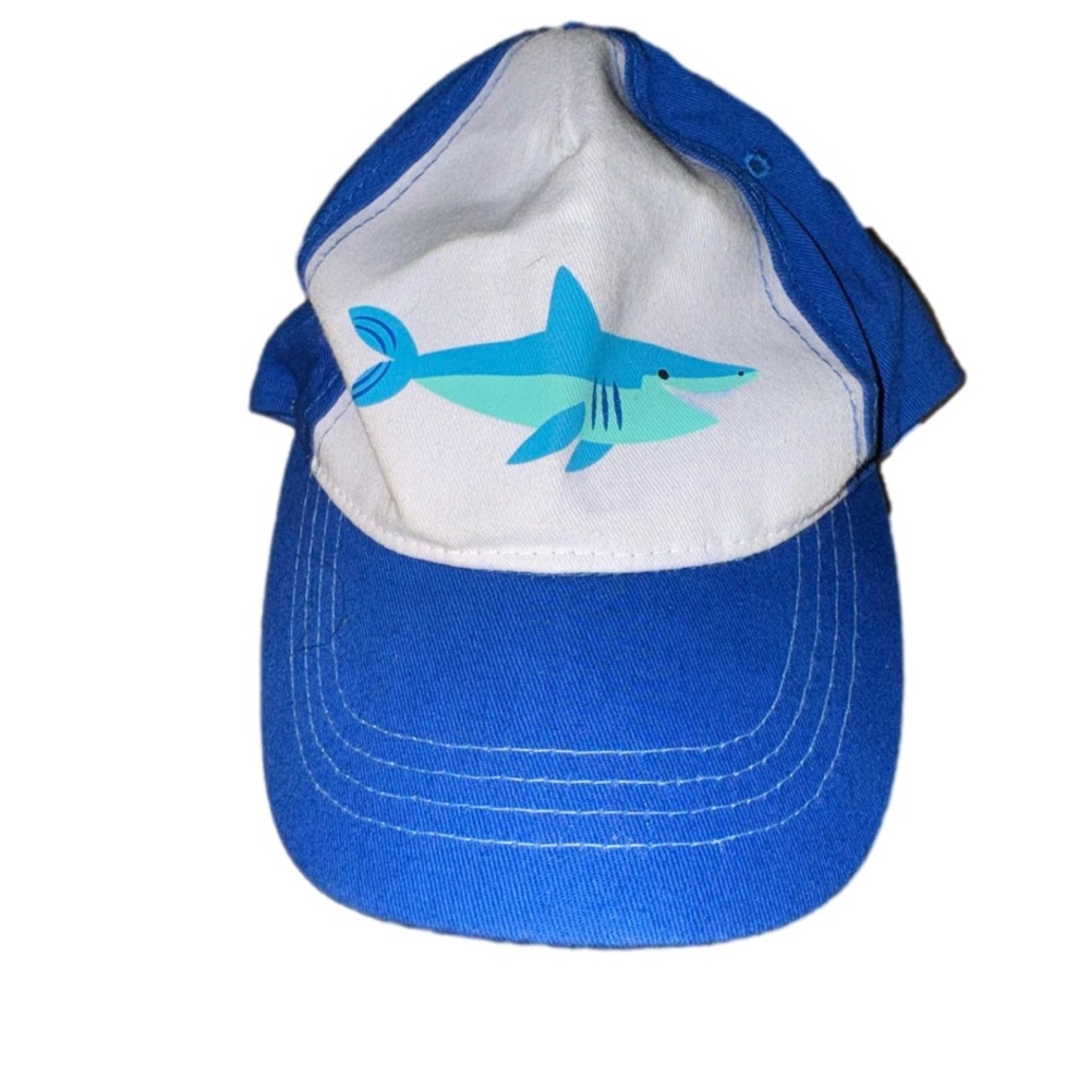 Adorable,l summer baseball cap 🧢 nautical theme complete with shark 🦈 fin! #0803